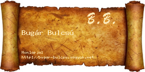 Bugár Bulcsú névjegykártya